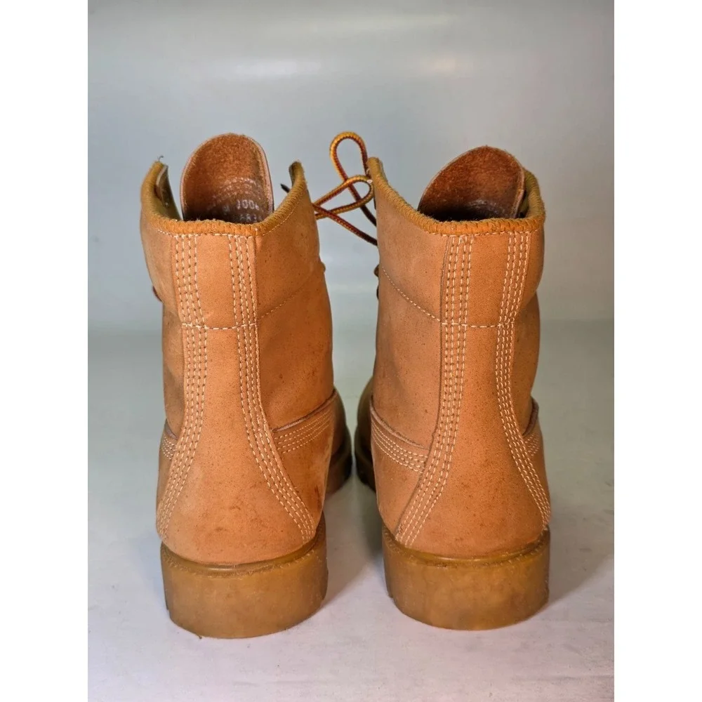 Timberland Men's 6-Inch Premium Waterproof Boots Size 7 M Wheat Nubuck Shoes USA